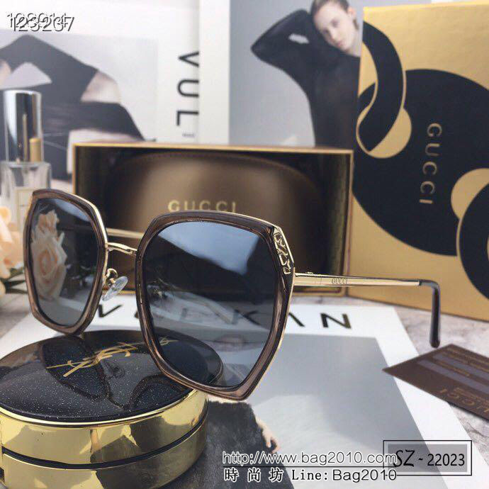 GUCCI古馳 2019新款 古奇小蜜蜂 爆款太陽鏡 遮擋有害光線防輻射 出行旅遊必備品 22033  lly1372